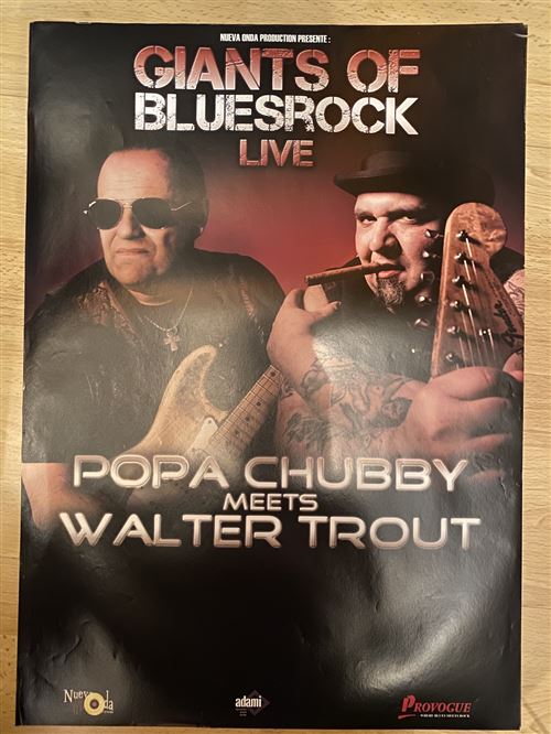 Giants Of Bluesrock live - Popa Chubby Meets Walter Trout - 40x60cm - Affiche État correct - N/A reconditionné disponible sur Fnac