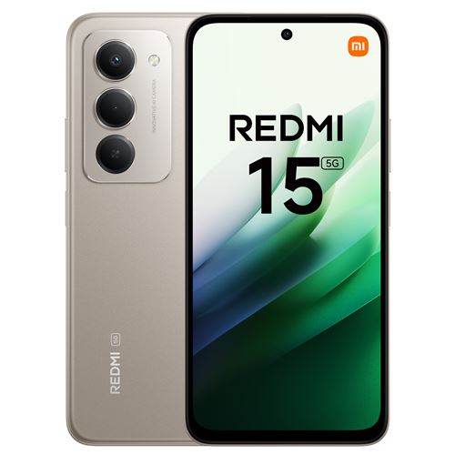 Smartphone Xiaomi Redmi 15 6,9"" 5G Double nano SIM 256 Go Titan Gray État correct - Xiaomi reconditionné disponible sur Fnac