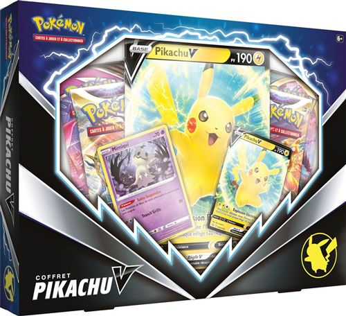 Carte à collectionner Pokémon Coffret Pikachu V État correct - Pokémon reconditionné disponible sur Fnac