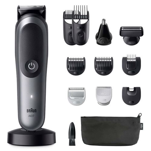 Tondeuse Tout-En-Un Braun AIO7560 Noir Gris État correct - Braun reconditionné disponible sur Fnac