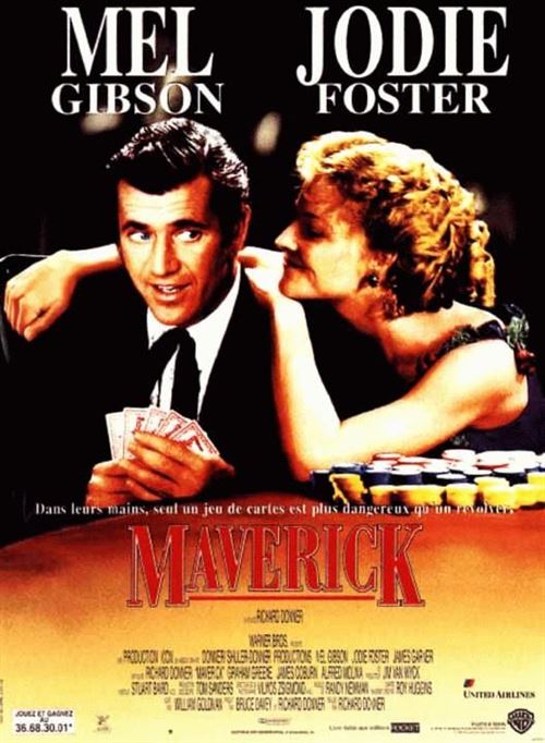 Maverick - 1994 - Jodie Foster - Mel Gibson - 40x60cm - Affiche de cinéma originale pliée État correct - N/A reconditionné disponible sur Fnac