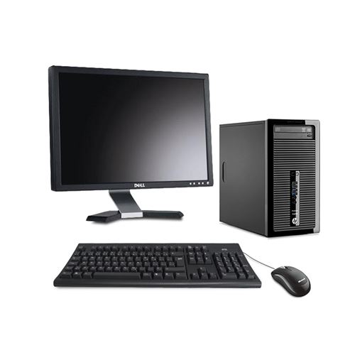 Ordinateur de bureau - HP ProDesk 400 G2 MT - 8Go - 500Go HDD + Écran 20 - Intel Core i3 - 8 - 500 - Windows 10 Famille 64bits État correct - N/A reconditionné disponible sur Fnac