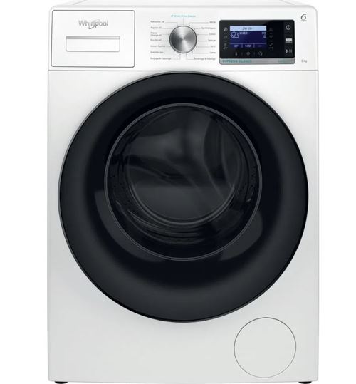 Whirlpool W6 W945WB FR - Machine à laver - largeur : 59.9 cm - profondeur : 64.3 cm - hauteur : 84.5 cm - chargement frontal - 64 litres - 9 kg - 1351 tours/min - blanc État correct - Whirlpool reconditionné disponible sur Fnac