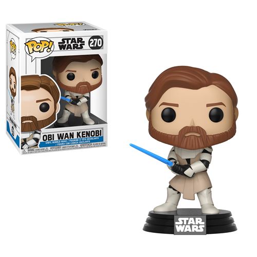 Figurine Funko Pop Bobble Star Wars Clone Wars Obi Wan Kenobi État correct - Funko reconditionné disponible sur Fnac