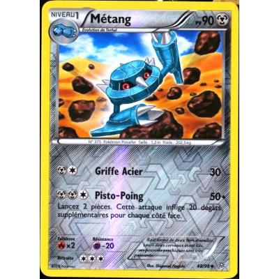 carte Pokémon 48/98 Métang 90 PV - REVERSE XY - Origines Antiques NEUF FR État correct - Pokémon reconditionné disponible sur Fnac