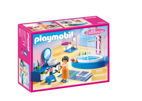Playmobil Dollhouse 70211 Salle de bain avec baignoire État correct - Playmobil reconditionné disponible sur Fnac