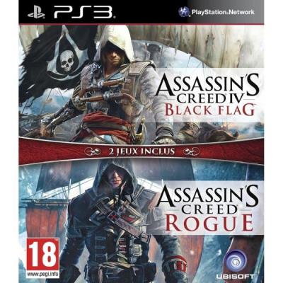 Compilation Assassin's Creed IV Black Flag + Assassin's Creed Rogue PS3 État correct - Ubisoft reconditionné disponible sur Fnac