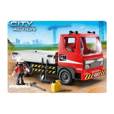 Playmobil 5283 Camion benne avec ouvrier État correct - Playmobil reconditionné disponible sur Fnac