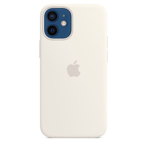 Coque en silicone Apple MagSafe pour iPhone 12 mini Blanc État correct - Apple reconditionné disponible sur Fnac