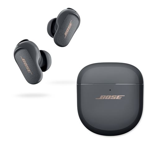Ecouteurs sans fil Bluetooth avec réduction de bruit Bose Quietcomfort Earbuds II Eclipse Gris État correct - Bose reconditionné disponible sur Fnac