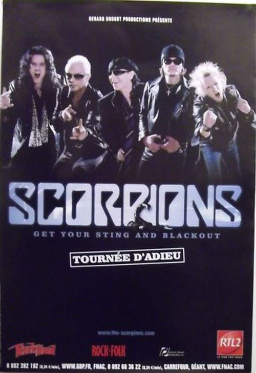 SCORPIONS - 80x120 cm - AFFICHE / POSTER État correct - N/A reconditionné disponible sur Fnac