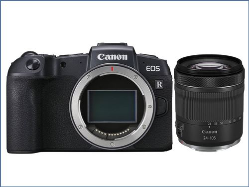 Canon EOS RP - Appareil photo numérique - sans miroir - 26.2 MP - Cadre plein - 4K / 25 pi/s - 4.3x zoom optique objectif RF 24-105 mm F4-7.1 IS STM - Wi-Fi, Bluetooth État correct - N/A reconditionné disponible sur Fnac
