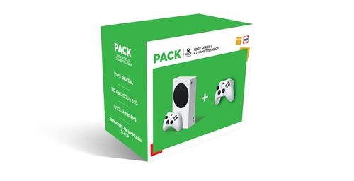 Pack Fnac Console Xbox Series S + 2 Manettes sans fil robot Blanc État correct - Xbox Series reconditionné disponible sur Fnac