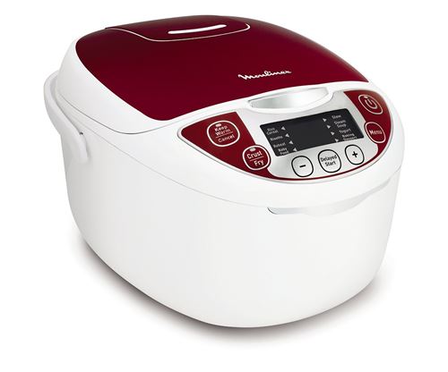 Moulinex MK705111 - Multicuiseur - 5 litres - 750 Watt - blanc/rouge État correct - Moulinex reconditionné disponible sur Fnac