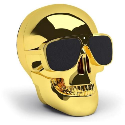 Enceinte portable Jarre Tête de mort Chrome doré État correct - JBL (Il s'agit probablement d'une erreur de reconditionné disponible sur Fnac