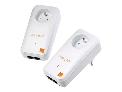 Acheter Orange Liveplug HD+ duo - Pont HomePlug 1.0 (pack de 2) État correct - 83,43 € Orange Liveplug HD+ duo - Pont HomePlug 1.0 (pack de 2) État correct - Orange reconditionné disponible sur Fnac