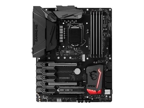 MSI Z270 GAMING M6 AC - Carte-mère - ATX - LGA1151 Socket - Z270 Chipset - USB 3.1 Gen 1, USB-C Gen2, USB 3.1 Gen 2 - Bluetooth, Gigabit LAN, Wi-Fi - carte graphique embarquée (unité centrale requise) - audio HD (8 canaux) État correct - MSI reconditionné disponible sur Fnac