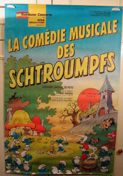 La Comedie Musicale des Schtroumpfs - 80x120 cm - AFFICHE / POSTER État correct - N/A reconditionné disponible sur Fnac