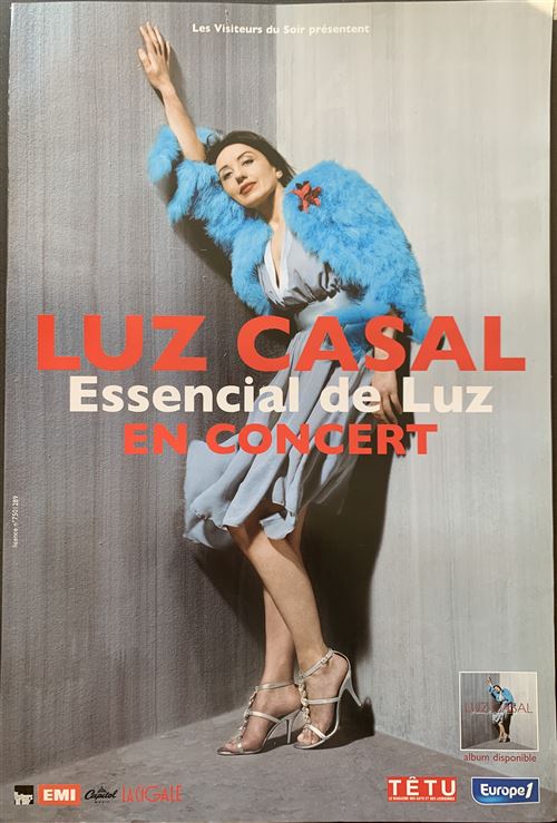 Luz Casal - Essencial de Luz - En Concert - 40x60cm - Affiche État correct - N/A reconditionné disponible sur Fnac