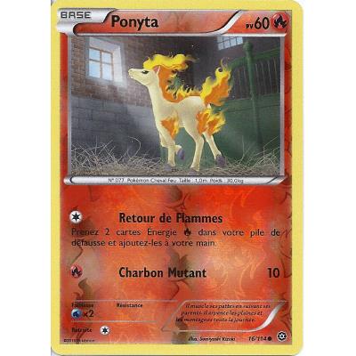 Carte Pokemon - XY11 - Offensive Vapeur - Ponyta - PV 60 - 16/114 - Holo Reverse - VF État correct - Asmodee reconditionné disponible sur Fnac