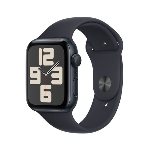 Apple Watch SE GPS Boîtier en Aluminium Minuit de 44 mm avec Bracelet Sport Minuit M/L version 2023 État correct - Apple reconditionné disponible sur Fnac