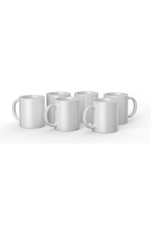 Kit de 6 mugs en céramique personnalisable Cricut 340 ml Blanc État correct - Cricut reconditionné disponible sur Fnac