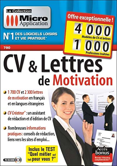 Acheter CV & Lettres de Motivation État correct - 13,00 € CV & Lettres de Motivation État correct - Avanquest reconditionné disponible sur Fnac