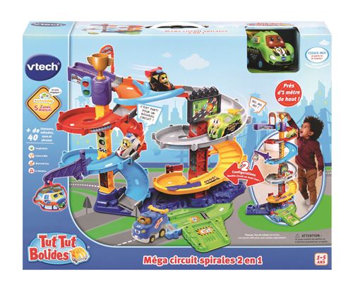 Tut Tut Bolides Vtech Méga circuit spirales 2 en 1 État correct - VTech reconditionné disponible sur Fnac
