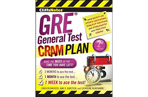 CliffsNotes GRE General Test Cram Plan 2nd Edition (Cliffsnotes Cram Plan) (English Edition) Format Kindle État correct - N/A reconditionné disponible sur Fnac