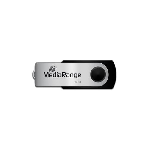 Clé USB 2.0 32 Go Flash-Drive avec Boîtier Métallique MediaRange Noir État correct - Mediarange reconditionné disponible sur Fnac