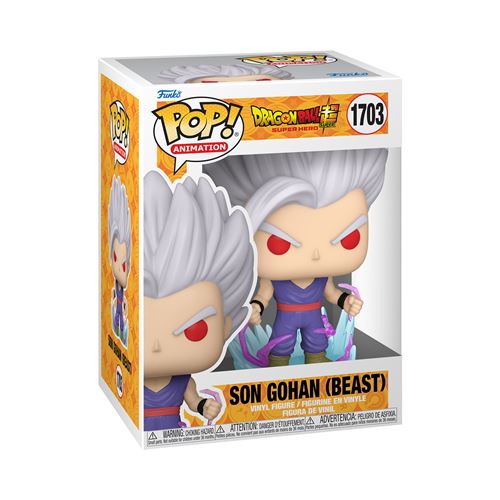 Figurine Funko Pop Animation Dragon Ball Super Hero Son Gohan Beast with Chase Modèle aléatoire État correct - Funko reconditionné disponible sur Fnac