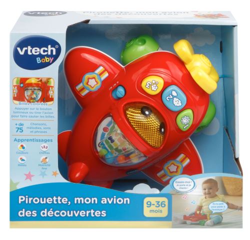 Véhicule interactif Pirouette mon avion des découvertes Vtech Baby État correct - VTech Baby reconditionné disponible sur Fnac