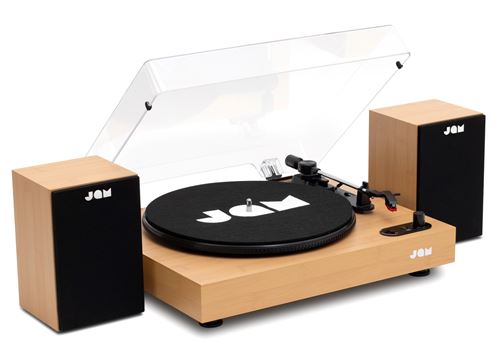 Platine vinyle JAM Bois avec paire d'enceintes État correct - N/A reconditionné disponible sur Fnac
