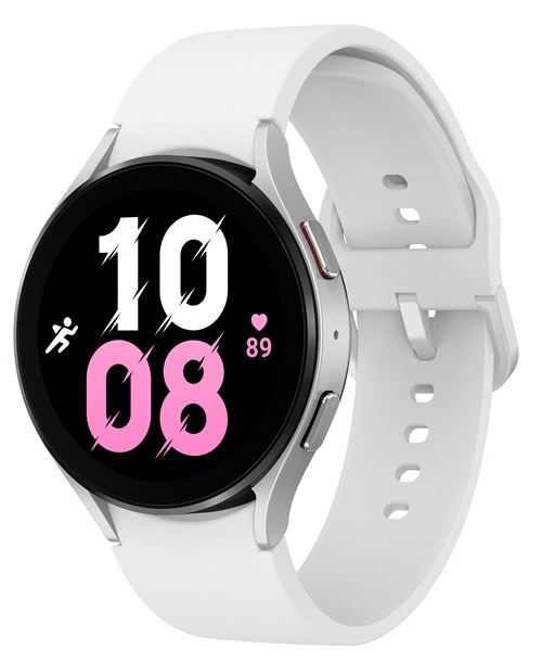 Samsung Galaxy Watch5 - 44 mm - argent - montre intelligente avec bande sport - blanc - affichage 1.4"" - 16 Go - LTE, NFC, Wi-Fi, Bluetooth - 4G - 33.5 g État correct - Samsung reconditionné disponible sur Fnac