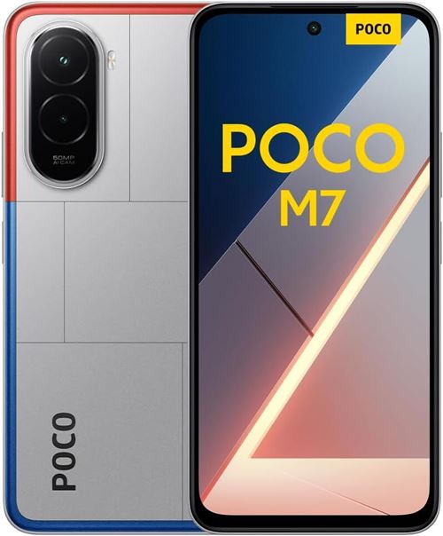 Smartphone Xiaomi POCO M7 8/256go Argent Version européenne État correct - N/A reconditionné disponible sur Fnac