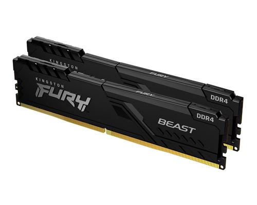 Acheter Kingston FURY Beast - DDR4 - kit - 64 Go: 2 x 32 Go - DIMM 288 broches - 3600 MHz / PC4-28800 - CL18 - 1.35 V - mémoire sans tampon - non ECC - noir État correct - 459,90 € Kingston FURY Beast - DDR4 - kit - 64 Go: 2 x 32 Go - DIMM 288 broches - 3600 MHz / PC4-28800 - CL18 - 1.35 V - mémoire sans tampon - non ECC - noir État correct - N/A reconditionné disponible sur Fnac