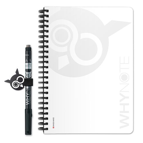 Carnet A5 Réutilisable à l'infini Whynote Blanc avec un stylo et un porte stylo État correct - N/A reconditionné disponible sur Fnac