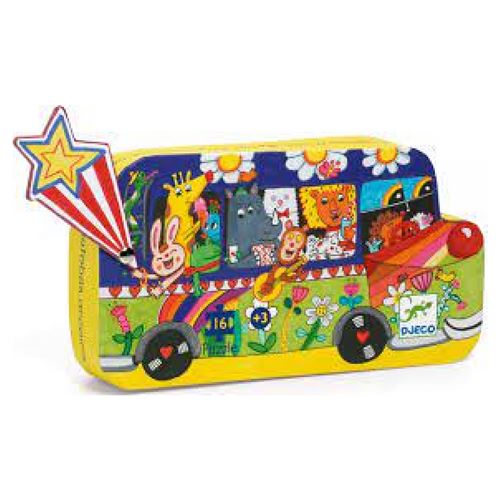 Djeco - Le bus arc-en-ciel Puzzle 16 pièces État correct - N/A reconditionné disponible sur Fnac