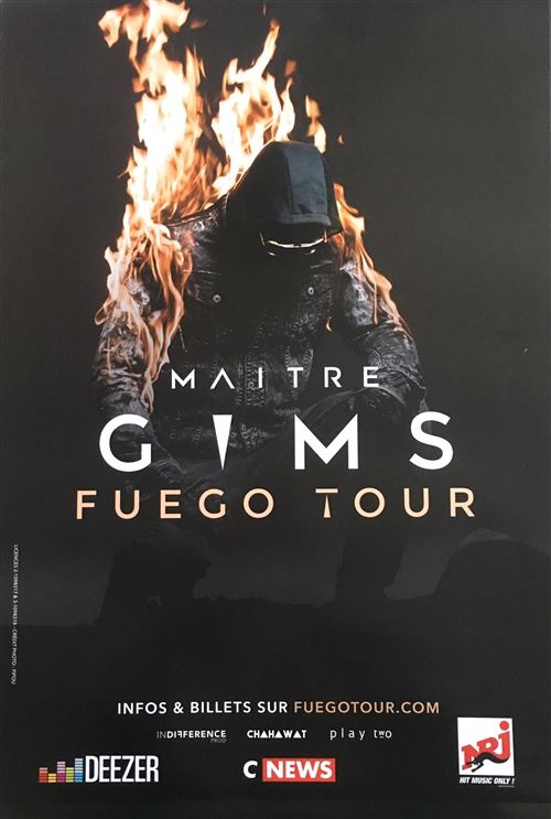 MAITRE GIMS - Fuego Tour - AFFICHE État correct - N/A reconditionné disponible sur Fnac