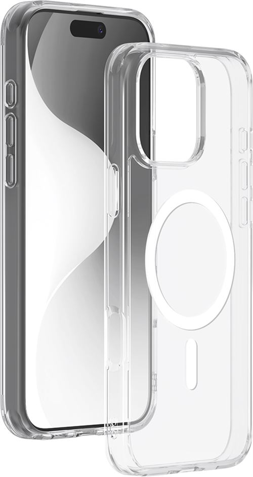 Coque hybride BigBen Connected compatible MagSafe pour iPhone 16 Pro Max Transparent État correct - Bigben Connected reconditionné disponible sur Fnac