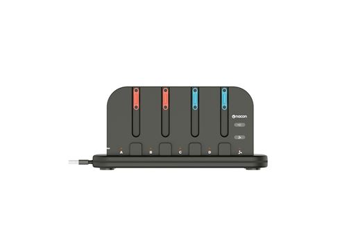 Station multicharge RVB Nacon pour 4 Joy-Con™ Noir pour Nintendo Switch™ 2 et Nintendo Switch™ État correct - Nacon reconditionné disponible sur Fnac