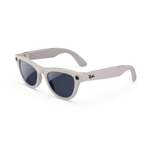Lunettes connectées IA Meta Ray-Ban Skyler (Gen 1) Monture Gris poudré brillant taille standard État correct - Meta reconditionné disponible sur Fnac