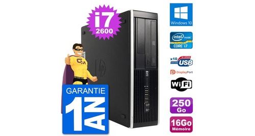 Pc hp compaq 6200 pro sff intel i7-2600 ram 16go disque 250go windows 10 wifi État correct - N/A reconditionné disponible sur Fnac