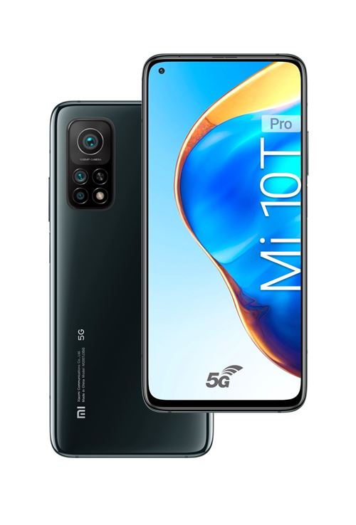 Smartphone Xiaomi Mi 10T Pro 6.67"" 5G 128 Go Double SIM Noir cosmique État correct - Xiaomi reconditionné disponible sur Fnac