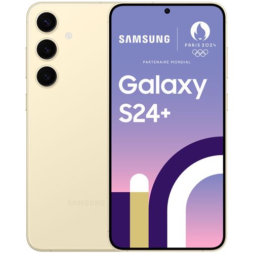 Smartphone Samsung Galaxy S24+ 6,7"" 5G Nano SIM 256 Go Crème État correct - Samsung reconditionné disponible sur Fnac