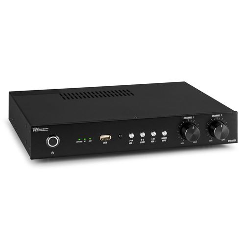 Power Dynamics WT460A Amplificateur Stéréo WiFi 2 Canaux avec Bluetooth - 240 Watts, Multiroom, AirPlay, DLNA, USB, Ethernet État correct - N/A reconditionné disponible sur Fnac