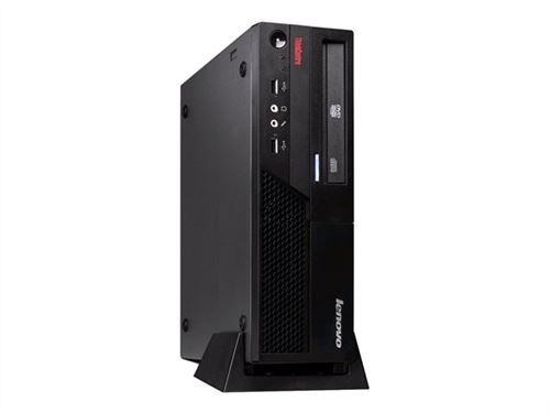 Lenovo ThinkCentre M58 6258 - SFF Core 2 Duo E7600 - RAM 2 Go - HDD 250 Go - graveur de DVD - GMA 4500 - Gigabit Ethernet - Win 7 Pro - moniteur : aucun - noir business État correct - Lenovo reconditionné disponible sur Fnac