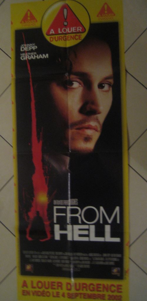 Acheter From Hell AFFICHE CINEMA ORIGINALE État correct - 13,99 € From Hell AFFICHE CINEMA ORIGINALE État correct - N/A reconditionné disponible sur Fnac