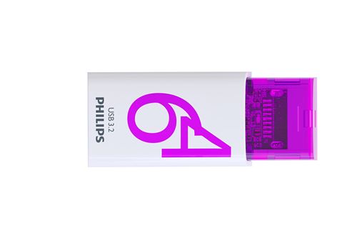 Acheter Clé USB-C Phillips Édition Click 3.2 64 Go Blanc et violet État correct - 30,99 € Clé USB-C Phillips Édition Click 3.2 64 Go Blanc et violet État correct - Philips reconditionné disponible sur Fnac