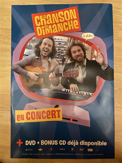 La Chanson du Dimanche - En concert - 40x60cm - Affiche État correct - N/A reconditionné disponible sur Fnac